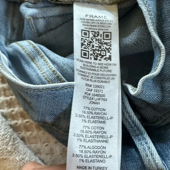 Frame Women's Le High Flair Blue Jeans - Picture 3 of 4